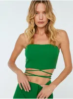 Zelený crop top Trendyol - Dámské