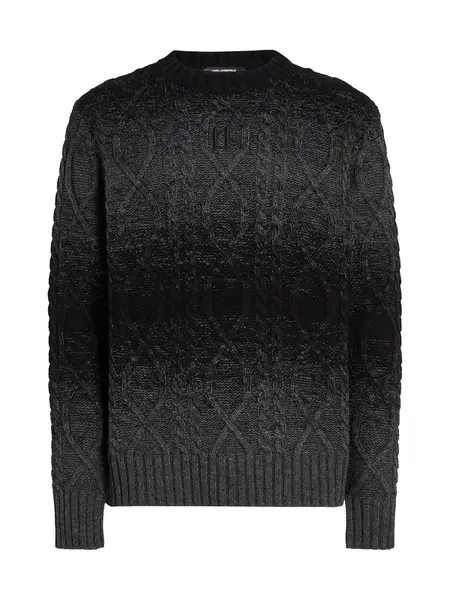 Karl Lagerfeld Sveter  tmavosivá / čierna