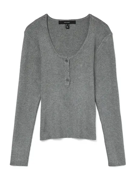 VERO MODA Sveter 'VMWILLOW'  sivá melírovaná