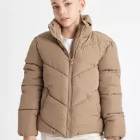 DEFACTO Girls Water Repellent Fleece Lined Puffer Jacket