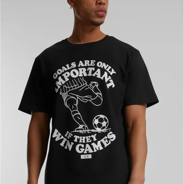 Soccer Balls Coming Home Important Games Black T-Shirt