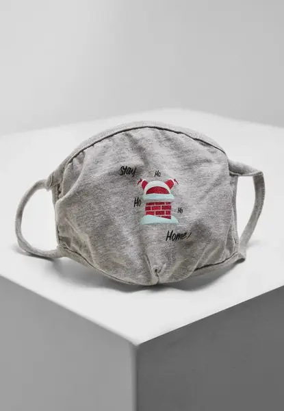 Šedá maska na tvár s komínom