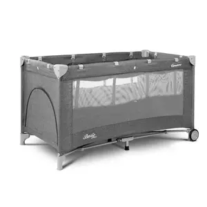 Caretero Cestovní postýlka BASIC PLUS - grafit