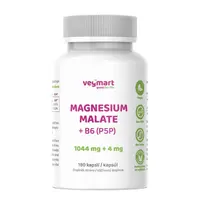 Vegmart Magnézium malát 15% + Vitamín B6 (P5P), 180 kapsúl