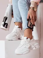 Dámske biele tenisky VISTARUN na platforme