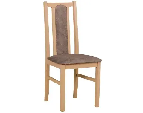 Jedálenská stolička Kolga, dub sonoma/hnedo-béžová látka%