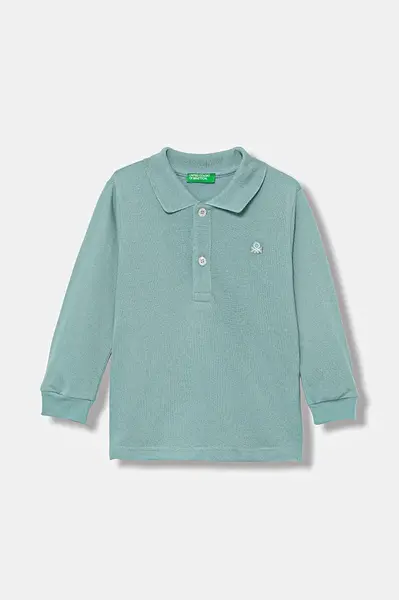 Dětské bavlněné tričko s dlouhým rukávem United Colors of Benetton