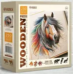 Dřevěné puzzle Jemný kůň 250 dílků