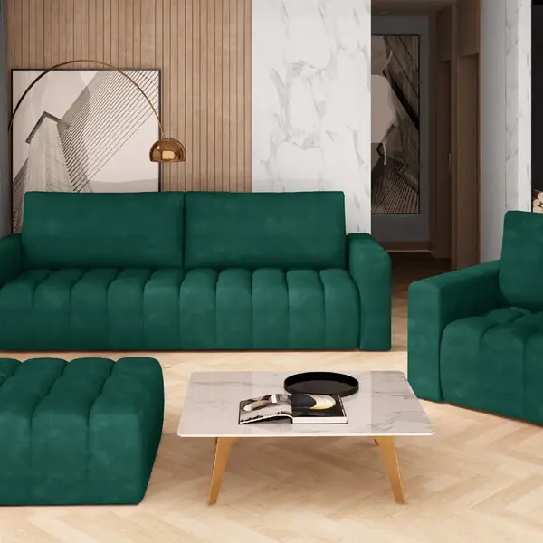 Sestava Lazaro 3+1+taburet látka: Kronos 19