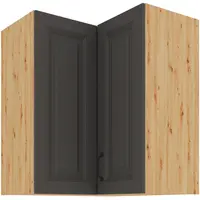 Horní rohová skříňka Stilo 60x60 GN-72 2F (90°) Barva korpusu: Dub artisan, Barva dvířek: Grafit