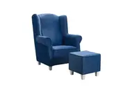 Křeslo AS s taburetem-AN 5109 Provedení: Křeslo + taburet, Nožičky: Wenge, látka: AN 5109