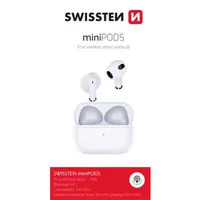 Sluchátka Bluetooth SWISSTEN MINIPODS WHITE 54200200