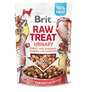 BRIT Raw Treat Urinary Turkey pamlsky pro psy 40 g