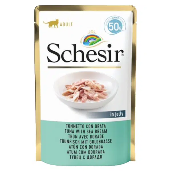 SCHESIR Kapsička pro kočky tuňák a pražma 50 g