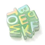 Opaque Rainbow Iridescent Acrylic Beads