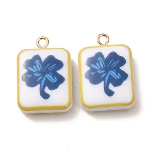 Printed Alloy with Acrylic Pendants