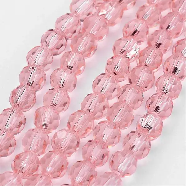 Transparent Glass Bead Strands