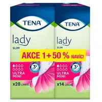 TENA Lady slim ultra mini inkontinenční vložky 50% navíc 42 kusů
