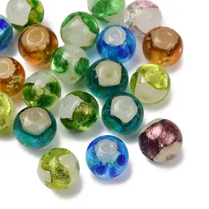 Handmade Foil Glass Beads