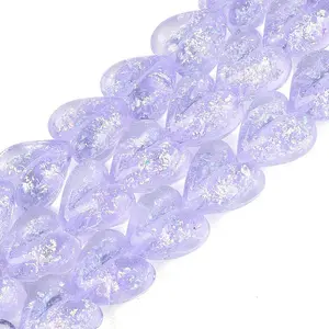 Handmade Foil Glass Lampwork Beads Strands