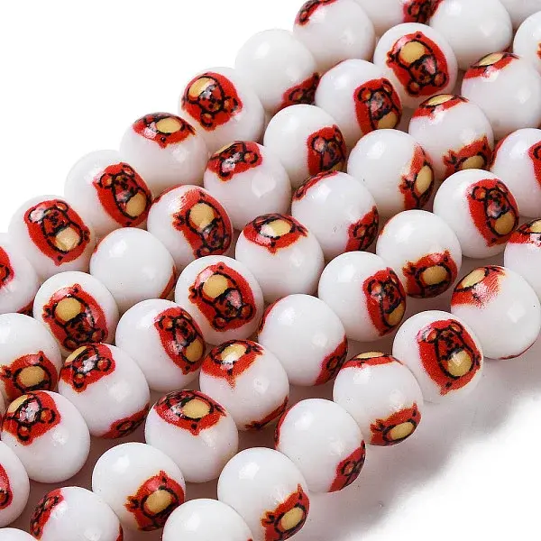 Printing Glass Beads for Necklaces Bracelets Making