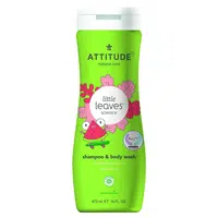 ATTITUDE Little leaves dětské tělové mýdlo a šampon 2 v 1 s vůní melounu a kokosu 473 ml