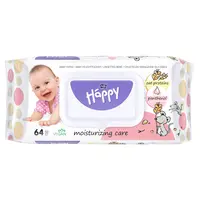 BELLA HAPPY Baby čistící ubrousky s ovesnými proteiny 64 kusů
