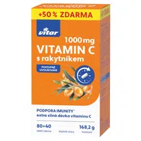 VITAR Premium Vitamin C 1000 mg s rakytníkem 120 tablet
