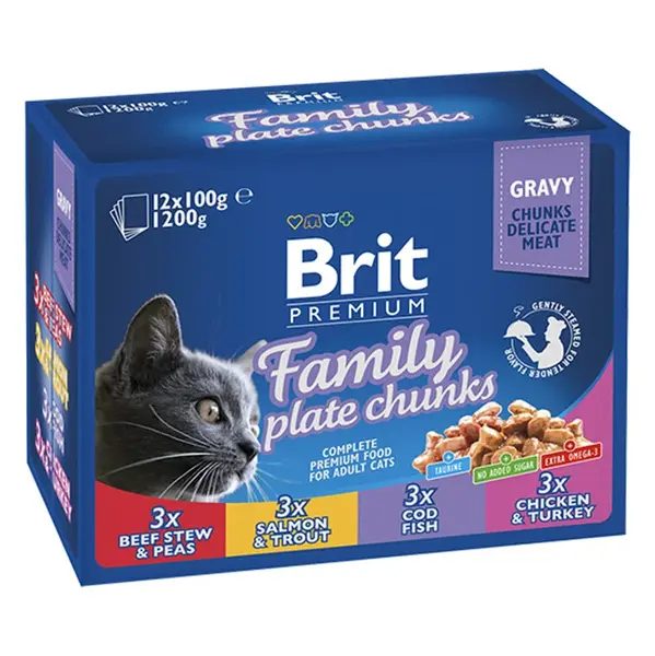 BRIT Premium Family Plate kapsička pro kočky 12 x 100 g