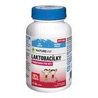 NATUREVIA Laktobacílky pro děti třešňové 66 pastilek