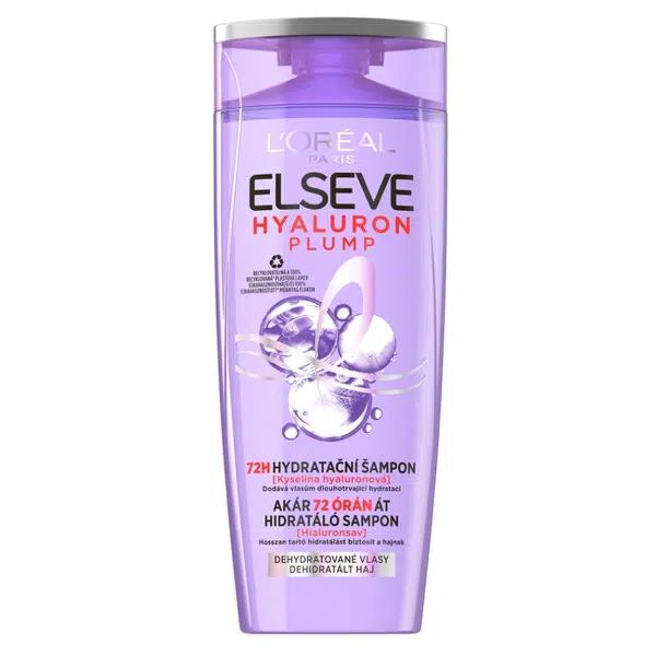 L'ORÉAL Paris Hyaluron Plump 72 H hydratační šampon s kyselinou hyaluronovou 250 ml