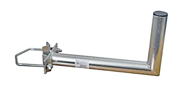Anténní držák 35cm na stožár s vinklem, rozteč třmenu 100mm, trubka 42/2mm, výška 16cm