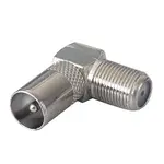 Redukce F zdířka/ TV konektor úhlová