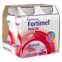 FORTIMEL DiaCare s příchutí jahoda 4 x 200 ml