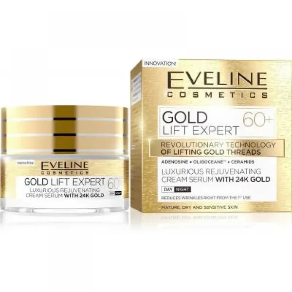 EVELINE Gold Lift Expert Denní a noční krém 60+ 50 ml