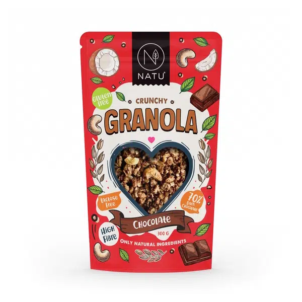 NATU Granola Křupavá čokoláda 300 g