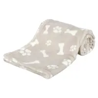 TRIXIE Kenny deka pro psy béžová s kostičkami 100 x 75 cm