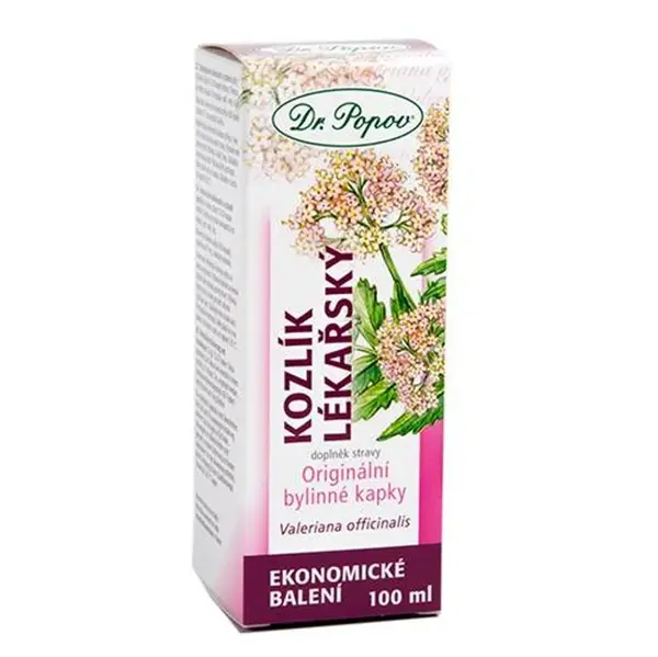 DR.POPOV Kapky bylinné kozlík lékařský 100 ml