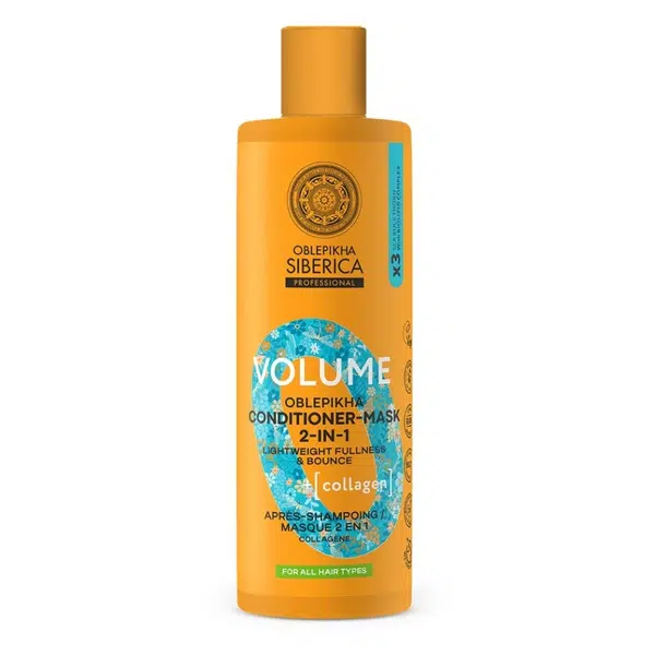 NATURA SIBERICA Oblepikha O Volume Kolagenový kondicionér 2v1 400 ml
