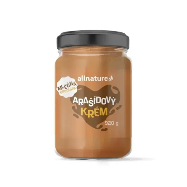 ALLNATURE Arašídový krém s mléčnou čokoládou 920 g