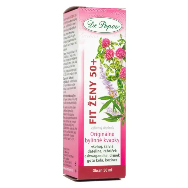 DR.POPOV Fit ženy 50+ originální bylinné kapky 50 ml