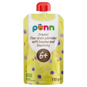 SALVEST Põnn Banán s borůvkou a obilnými vločkami BIO 110 g