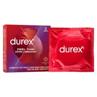 DUREX Feel Thin Extra Lubricated 3 ks
