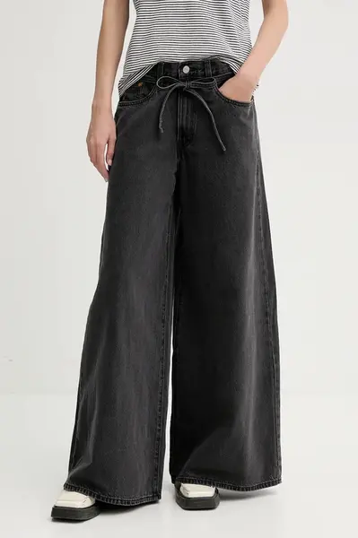 Rifle Levi's XL SUPERWIDE dámske, šedá farba, 001T3