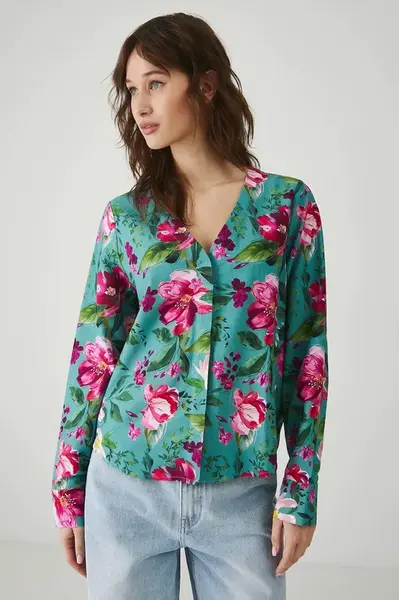 Blúzka s prímesou ľanu Medicine