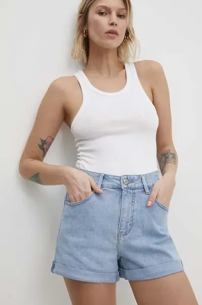 Rifľové krátke nohavice Answear.LAB