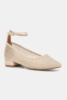 Detské balerínky Patrizia Pepe Girl béžová farba, PPJ340