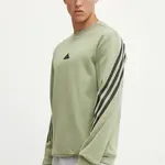 Mikina adidas Future Icons pánska, zelená farba, vzorovaná, IW6086