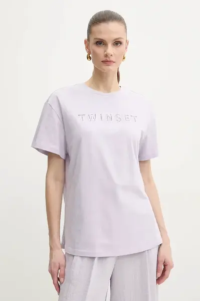 Twinset Bavlnené tričko Twinset