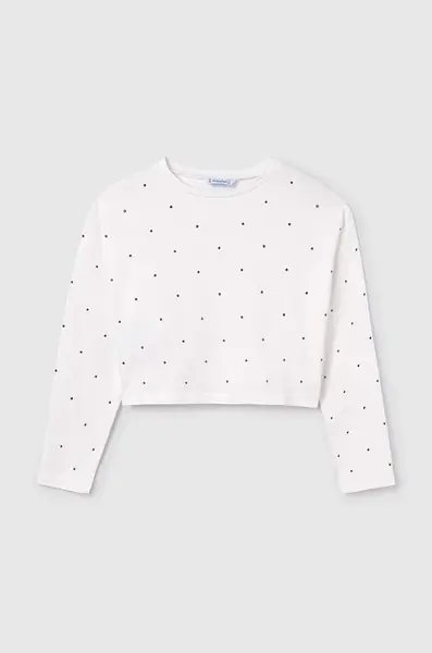 Detská bavlnená košeľa s dlhým rukávom Mayoral